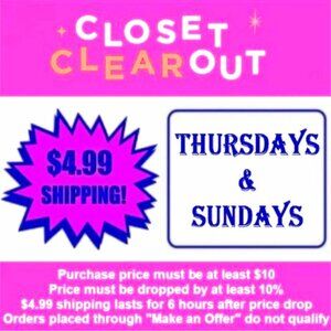 Poshmark offers $4.99 shipping! - Ask me how